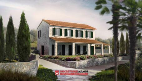 Građevinsko zemljište 1538m2 za gradnju tri vile, Luštica
