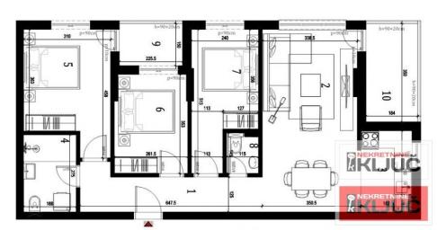 KLISA, 82m2, Četvorosoban sa pdv