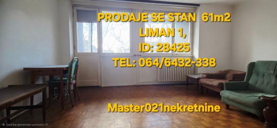 DVOSOBAN STAN NA LIMANU 1, ZA RENOVIRANJE