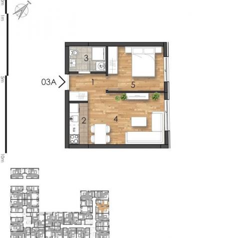 NOVI SAD - TELEP - 43.75 m2