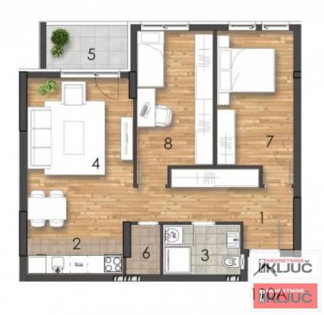 TELEP, 66m2, Trosoban sa pdv, Renomiran Investitor