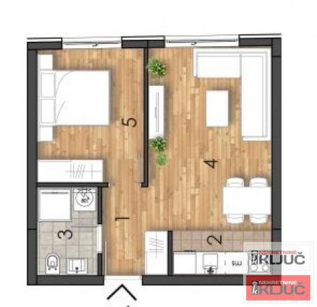 TELEP, 37m2, Jednoiposoban sa pdv, Renomiran investitor