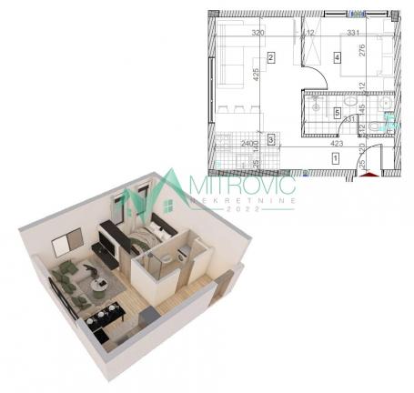 Sremska Kamenica - Kvalitetna zgrada - stanovi od 28m2 do 130 m2 