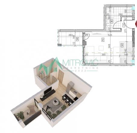 Sremska Kamenica - Kvalitetna zgrada - stanovi od 28m2 do 130 m2 
