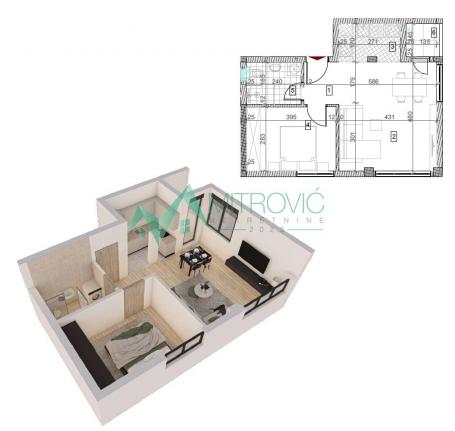 Sremska Kamenica - Kvalitetna zgrada - stanovi od 28m2 do 130 m2 