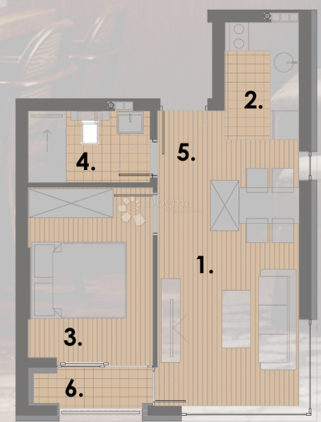PROJEKT JAHORINA - zgrada A1 apartman 52 na 5. katu