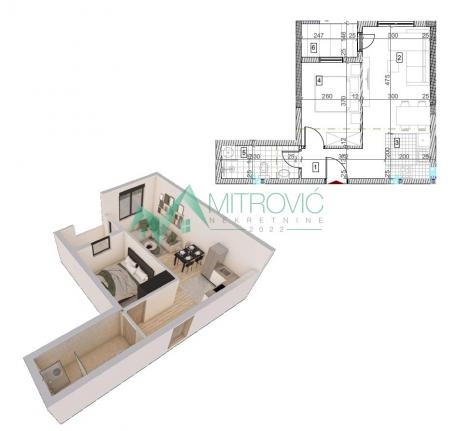 Sremska Kamenica - Kvalitetna zgrada - stanovi od 28m2 do 130 m2 