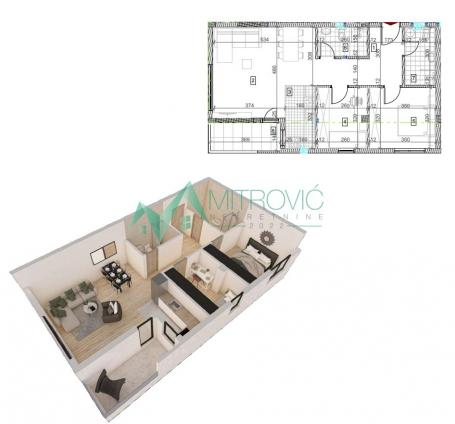 Sremska Kamenica - Kvalitetna zgrada - stanovi od 28m2 do 130 m2 