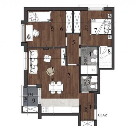 NOVI SAD - NOVA DETELINARA - 59.99 m2