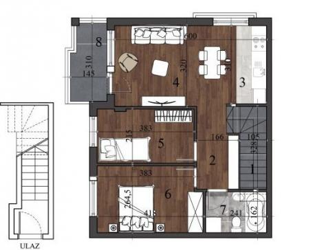 NOVI SAD - NOVA DETELINARA - 55.86 m2