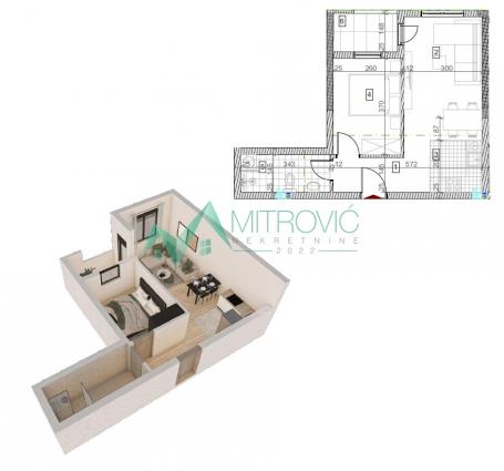 Sremska Kamenica - Kvalitetna zgrada - stanovi od 28m2 do 130 m2 