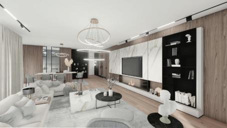 Ekskluzivan trosoban penthouse, 165m2, Verde Village, Podgorica
