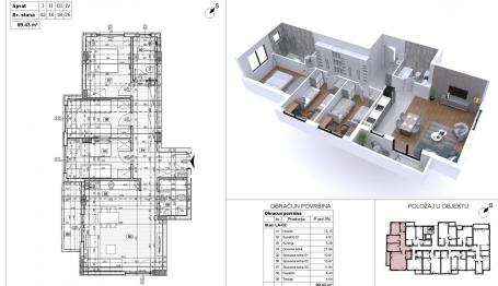 NOVI SAD - AVIJACIJA - 89.43 m2
