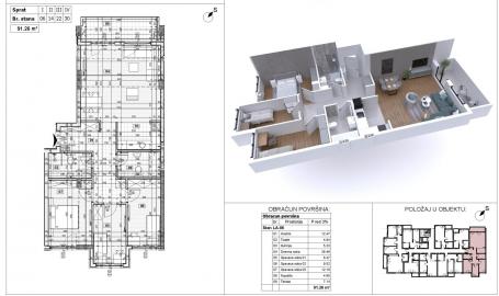 NOVI SAD - AVIJACIJA - 91.26 m2