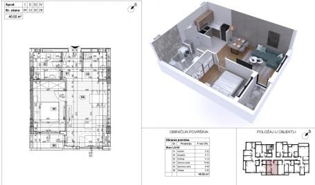 NOVI SAD - AVIJACIJA - 40.02 m2