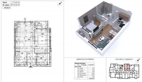 NOVI SAD - AVIJACIJA - 40.23 m2
