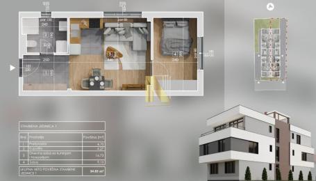 Savremena novogradnja u manjem stambenom objektu