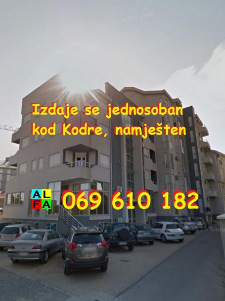 POBREŽJE: Izdaje se jednosoban, namješten, kod Kodre !!!