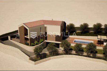 Istra, Hum, građevinsko zemljište sa projektom i građevinskom dozvolom