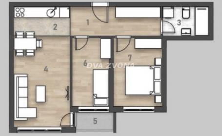 NOV, MODERAN STAN-ROTKVARIJA– 57 m², 3.0, PRVI SPRAT