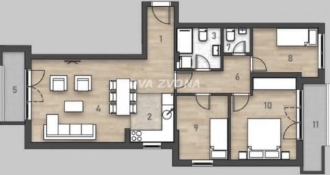 NOV, MODERAN STAN-ROTKVARIJA– 84 m², 4.0, TREĆI SPRAT