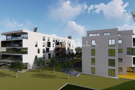 Pula, Veli Vrh, moderni dvosobni stan u novogradnji s liftom, prizemlje, 62 m²
