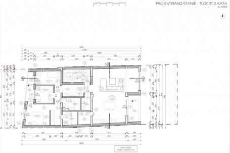 Osijek, strogi centar, 4 soban stan površine 127 m² u urbanoj vili