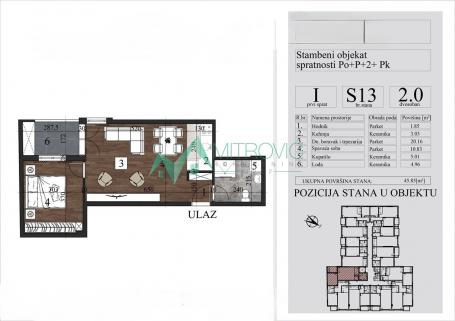 Grbavica, novogradnja, povrat pdv-a! 