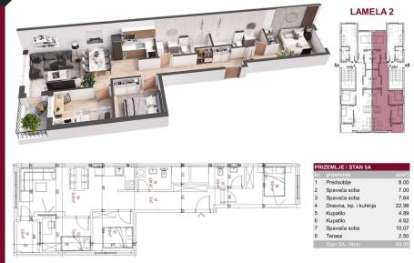 NOVI SAD - PETROVARADIN - 68.00 m2