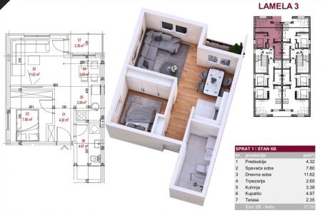 NOVI SAD - PETROVARADIN - 37.00 m2
