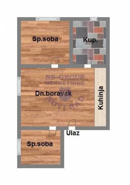 Trosoban stan na Telepu, 51m2