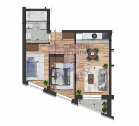 Dvoiposoban stan na Telepu, 50m2