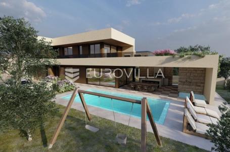 Zadar, Murvica, suvremena vila s bazenom i wellness zonom na mirnoj lokaciji
