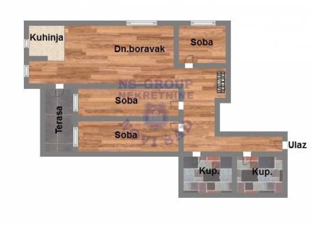 Cetvorosoban stan na Bulevaru Patrijarha Pavla, 87m2