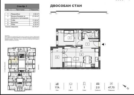 NOVI SAD - ADICE - 47.70 m2