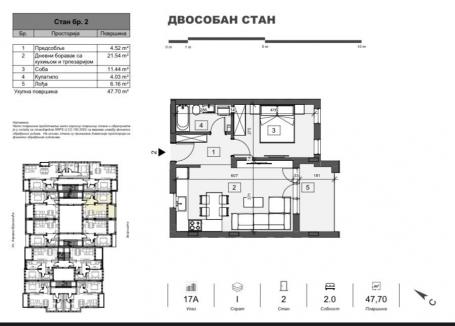 NOVI SAD - ADICE - 47.70 m2