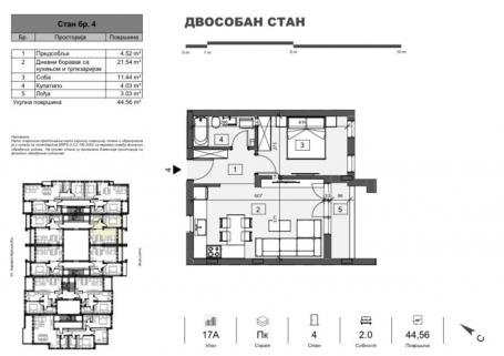 NOVI SAD - ADICE - 44.56 m2