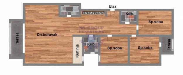Cetvorosoban stan na Telepu, 91m2