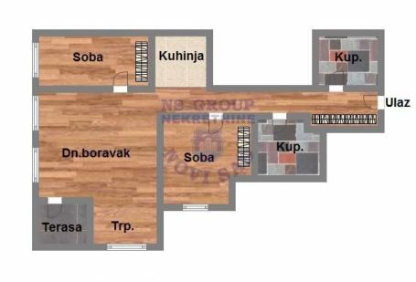 Dvoiposoban stan na Bulevaru Patrijarha Pavla 61m2