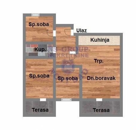 Troiposoban stan na Alibegovcu, 66m2