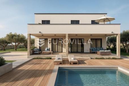 Zadar, Slivnica, prekrasna villa u izgradnji s velikim potencijalom