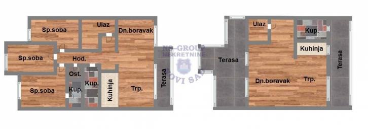 Petosoban stan na Telepu 147m2