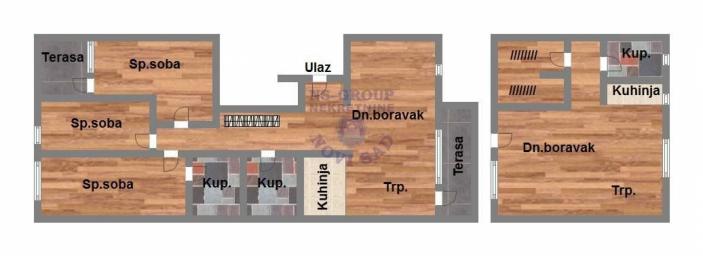 Petosoban stan na Telepu 137m2