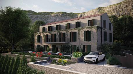 Apartment with terrace 90 meters from the sea in Prcanj, Kotor Bay