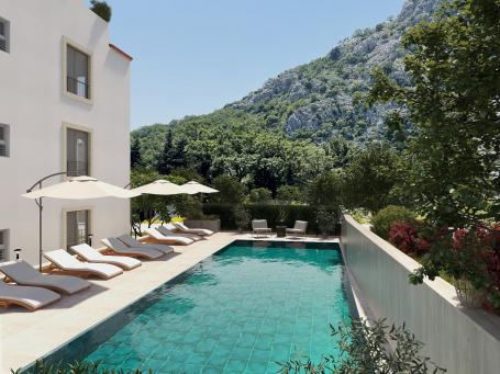 A spacious two-level apartment with panoramic sea views from the developer