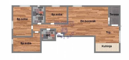Cetvorosoban stan u Sremskoj Kamenici 98m2