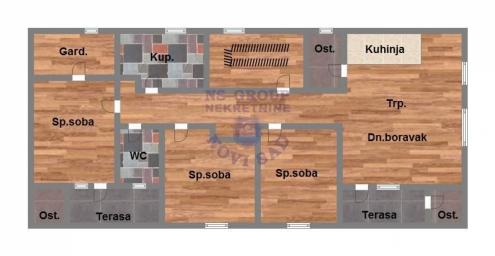 Cetvorosoban stan u Petrovaradinu, 95m2