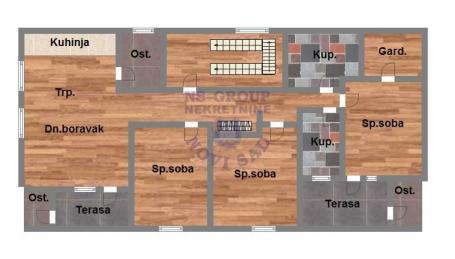 Cetvrosoban stan u Petrovaradinu, 93m2