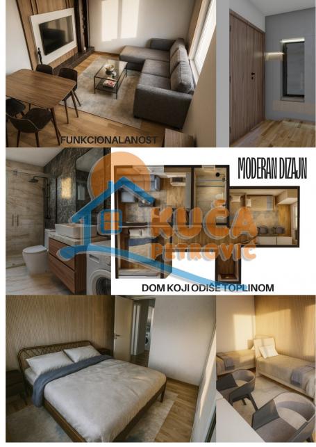 Na prodaju dvoiposoban stan u kući na Panteleju, 60m2