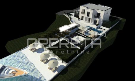 Pašman - građevinsko zemljište 1157 m², prvi red do mora